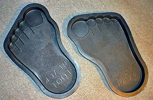 Trittsteine - 2 Gießformen für Riese Yeti Füße, Schalungsformen Betonformen zum selber gießen