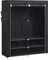 SONGMICS Stoffschrank, Kleiderschrank, 45 x 127 x 176 cm, 2 Hängefächer, mit Ablagen, 4 Seitentaschen, viel Platz, für Schlafzimmer, Wohnzimmer, schwarz RYG008B02