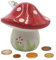 Dekohelden24 Keramik Spardose als Pilz, Fliegenpilz, Spar-Pilz, Saving-Box, H/Ø: ca. 12 x 12 cm