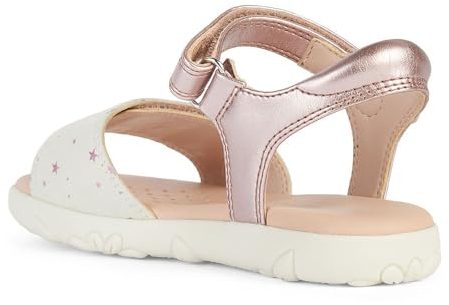 Geox Mädchen J Haiti Girl Sandal, Old Rose Off White, 27 EU