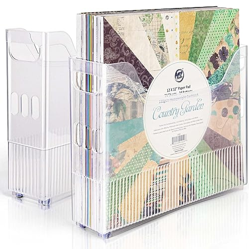 Papier-Organizer, 30,5 x 30,5 cm, Sammelalbum-Aufbewahrungsbehälter für 30,5 x 30,5 cm Papier, 2 Stück