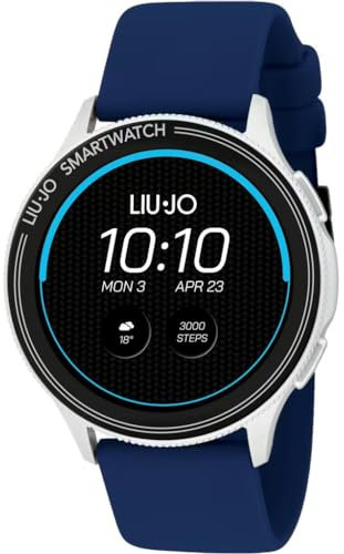 Liu Jo Orologio Uomo Smartwatch Voice Man Silver Cinturino Blu