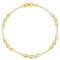Rodium - Goldene Armband, 14 Karat Gold/ 585er Feingehalt, Modernes Design mit Muschelmuster, Ideales Geschenke für Damen - 19 cm lange Armkette