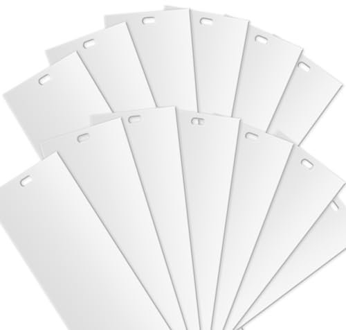 RUDFUZ 25Pcs 82.5 Vertical Replacement Blinds PVC Vertical Blinds Replacement Slats Parts For Sliding Glass Door Patio Door Window