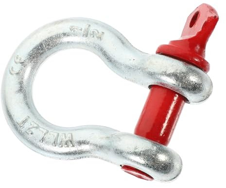 Gatuida 1/2' 2T Galvanized Screw Pin Shackle High-Strength Steel Quick Unload Corrosion Resistant Industrial Construction Lifting Shackle