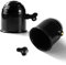 VooGenzek 2 Piezas Cubierta de Bola de Remolque con Cerradura, 50mm Remolque Cubierta de Bola de Plástico, Tapa Universal para Bola de Remolque, Cubierta de Bola de Enganche de Remolque, Negro