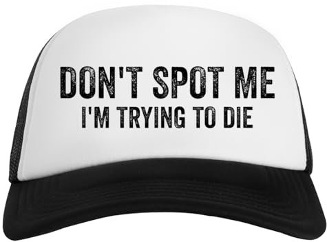 Dont Spot Me Im Trying to Die Weiße Baseball Snapback Unisex Kappe