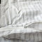 Generisch Seitenschläferkissen Bezug 40x145 cm Stillkissen Kissenbezug Kissenhülle 100% Baumwolle mit Reißverschluss Made in Germany (Grau Weiß Gestreift)