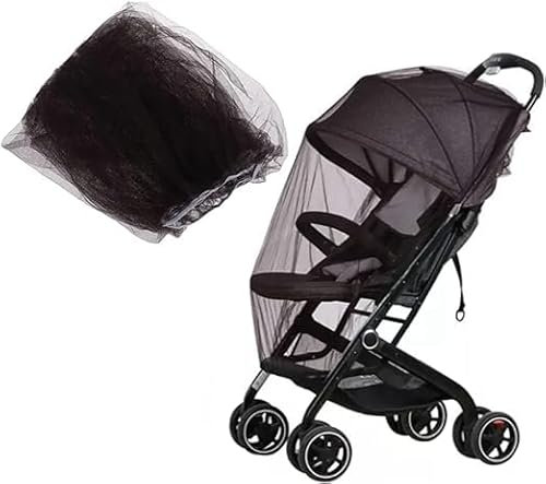 Zanzariera Passeggino Universale Robusta Lavabile Carrozzine Ovetto Culla Lettino Cerniera Tessuto Maglia Rete Fine Protegge il Bambino da Insetti Zanzare Mosche Viaggio Premium (MARRONE)