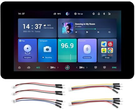 Waveshare ESP32-S3 7inch Capacitive Touch Display Development Board,ESP32 with 800×480 Resolution 65k RGB 7 inch LCD Screen,5-Point Touch,Supports WiFi & Bluetooth