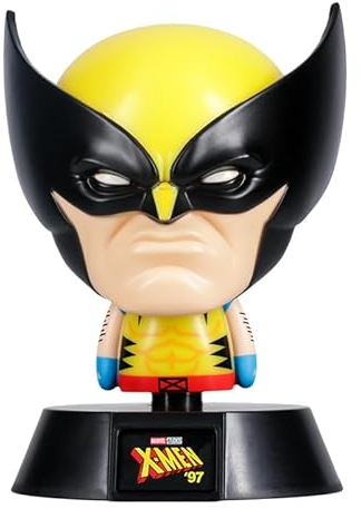 Wolverine Icon Light - Offiziell lizenziertes Marvel Merchandise, X-Men Figur geformte Lampe für Nachttisch oder Schreibtischdekoration, batteriebetriebenes Disney Sammlerstück | Paladone