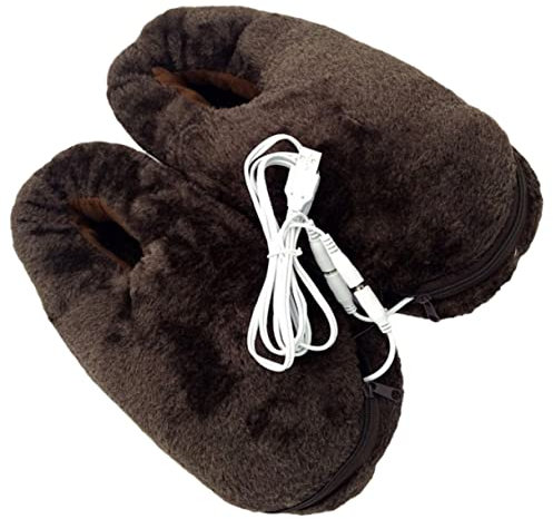 TINEASUR Calentador De Pies Zapatos Calefactables Invierno Calentador De Pies Eléctrico