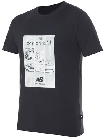 New Balance Kurzarm-T-Shirt für Herren, Essentials, schwarz, Marke: EAN: 0197375341576, Größe: M