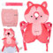 Baby Kopfschutz, Verstellbare Schutzkissen Baby, Kopfschutz Kissen Baby, 3d Atmungsaktive Baby Head Mit Knieschonern, Baby Kopfschutz Rucksack Fuchs, FüR 4-24 Monate Baby Laufen Und Krabbeln Lernen