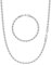 CASSIECA 2Pcs Silver Chains for Men 316L Stainless Steel Mens Rope Chain Mens Link Chain Necklace and Bracelet Set Hip Hop Jewelry Men's Jewellery for Husband Son Boys