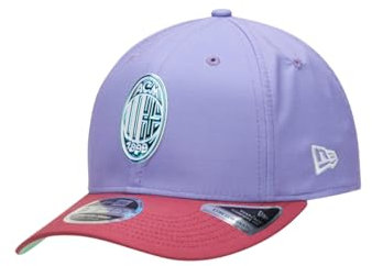 A.C. Milan - New Era Cappello, Cappellino da Baseball, Uomo, Unisex, Prodotto Ufficiale, 9FORTY (Cangiante), L