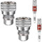 srmiqlye Universal-Steckschlüssel, 10 mm-19 mm, 2 Stück, 3/8 Drive, Universalwerkzeug, Heimwerker, Auto, Industrie