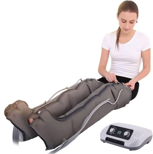 MIZHENG Pressoterapia per Casa, Linfodrenaggio, Professionale, Apparecchio Massaggiatore, Gambe E Piedi, Anticellulite, Migliora La Circolazione del Recupero Muscolare Drenaggio Linfatico