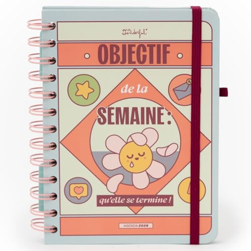 Mr. Wonderful - Agenda Wonder 2026 Settimanale - Obiettivo della settimana: che finisce!