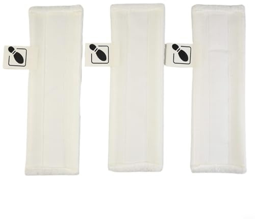 EffiFish 3PCS Microfibre Steam Cleaner Floor Cloth Pads for Karcher For EasyFix SC1 SC2 SC3 SC4 SC5 For Steam Mop Heads, White