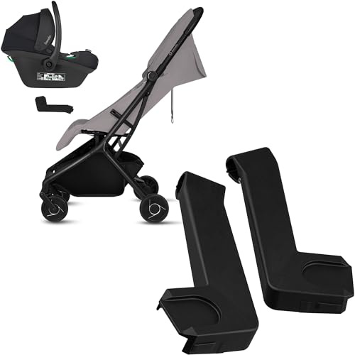 Lionelo Adaptateurs pour siège auto pour poussette - Kit adaptateur pour siège de voiture, système de voyage, montage sur le châssis sans enlever l'assise, montage rapide, pour système de voyage