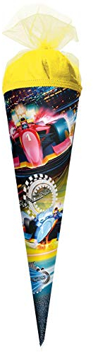 Schultüte / Zuckertüte / Länge: 35cm / rund / Speed