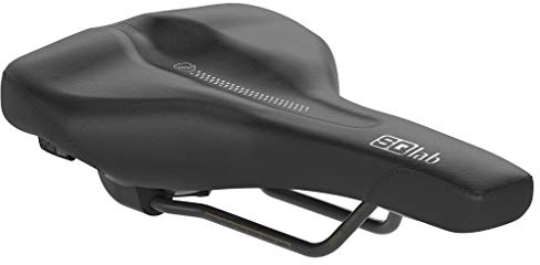 SQlab Unisex – Erwachsene 602 Ergolux Active Infinergy 2.0 Trekking & City Fahrradsattel, Schwarz, 14 cm
