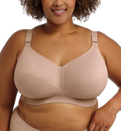 Goddess Women's Full Coverage Bra, Opaque, Fawn, 46H US