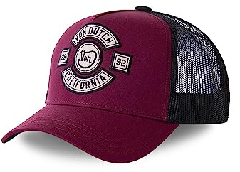 Tracker Kappe Herren Langlebig, Cap Herren, Anti-Reizung, Angenehm, Roter Bordeaux, Einheitsgröße