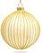 SIKORA Highlights 4er Set ausgefallene Christbaumkugeln aus Glas Champagner, Farbe/Modell:Modell Helsinki Champagner, Größe:8 cm