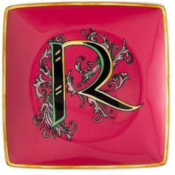 Versace Coppetta Quadra Alfabeto 12 cm Lettera R