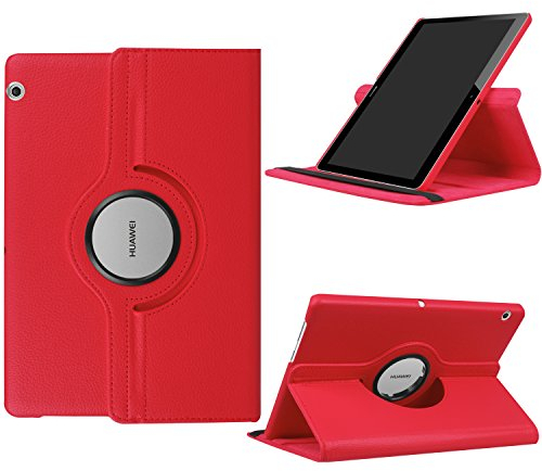 KATUMO Funda para Huawei Mediapad T5 10.1 2018 Funda con 360° Giratorio y Support Funcion Funda Rotatoria para Mediapad T5 10.1 Slim Funda para Tablet Huawei T5 10