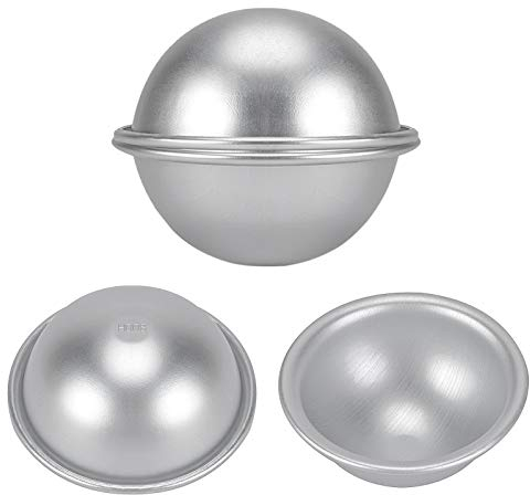 Yosoo Health Gear Aluminum Hemisphere Cake Mould, 4 Pieces (10cm)