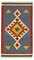 HAMID - Kelim Teppich Lori mit Geometrischem Oriental Design - 100% Wolle - Handgeknüpfter Kelim - Flurteppich, Wohnzimmer, Schlafzimmer, Wohnzimmer (D.1, 110x60cm)
