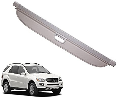 Auto Laderaumabdeckung FüR ML M Class W164 ML320 ML300 ML350 ML500 2006-2011 Kofferraum Abdeckung Rollo Einziehbar Kofferraumabdeckung Hutablage Zum Schutz Der PrivatsphäRe Cargo Cover