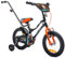 sun baby Jungenfahrrad 14 Zoll Jungen Kinderfahrrad Tiger Bike Leicht Stützräder mit Schubstange ab 2-6 Jahre BMX Fahrrad Kinder (Schwarz-Orange, 14 Zoll)