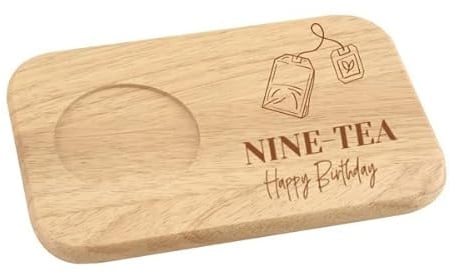 Ninetieth Birthday Present, Tea and Biscuit Serving Board, 90th Birthday Gift, Present For Friend, Tea Lover, Big 90, Grandma, Nana, Aunt