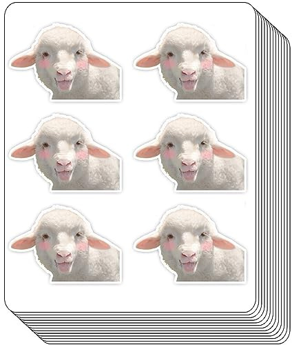 Niedliche Schaf-Lamm-Planer-Aufkleber – entzückende niedliche Schaf-Lamm-Dekorationen für Scrapbook-Aufkleber, Bastelaufkleber, Kalenderzeitschrift-Aufkleber, Ledger-Aufkleber und DIY-Aufkleber für