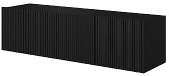 bogart Hängend TV-Schrank Nicole 150 cm mit gefräster Front Hochwertiges MDF Lowboard Schrank TV Tisch Sideboard Kommode Hi-Fi Fernsehtisch, TV-Möbel