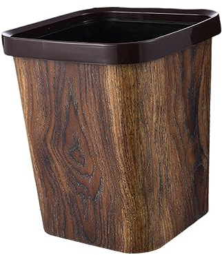 MagiDeal Contenedor de Basura, Cubo de Basura Interior, Sin Tapa, Papelera Grande Y Duradera, Cubos de Basura para Inodoro, para Baño, Hogar, Dormitorios, Cuadrado 15L