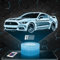 Nachttischlampe - Touch-Nachtlicht Amerikanisches Auto Supercar 3D-LED-Lampe Illusion, Geschenkidee Weihnachten Geburtstag Junge und Mädchen Nachttischlampe Kinder- oder Erwachsenenzimmer TOP