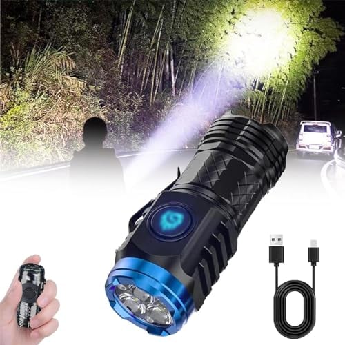 Three-Eyed Monster Mini Flashlight, Three-Eyed Monster Mini Flash Super Power Flashlight, Rechargeable LED Flashlights High Lumens