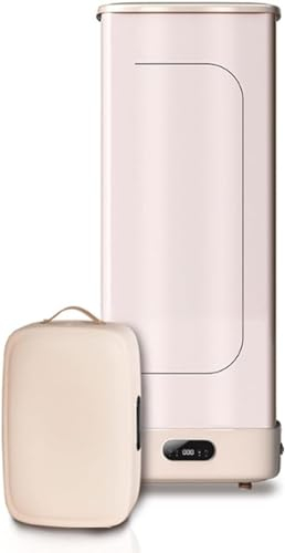 KLUFO Tendedero Secadora De Ropa Portátil, Máquina De Planchado Y Secado De Ropa Multifuncional De 800 W, con Temporizador Y Viento Frío/Calor, Secadora De Ropa Automática Y Rejilla De Plancha Par