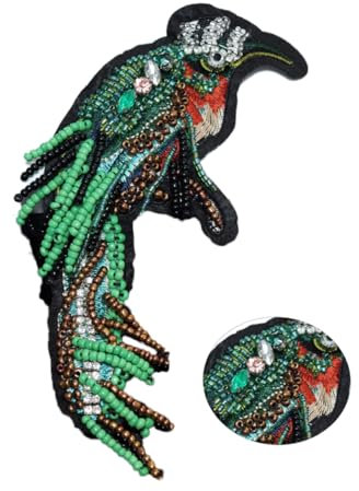 SHINEOFI Cloth Sticker Mit Buntem Cartoon-papagei Dekorativer Patch-applikation Für -projekte Grünes Design Zur Verschönerung Und Reparatur Von Kleidung Taschen Und Hüten