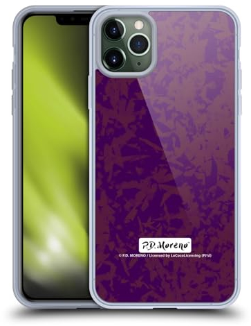 Head Case Designs Offizielle P.D. Moreno Violett Muster Softgelhülle Kompatibel Mit Apple iPhone 11 Pro Max Und Kompatibel Mit Magsafe Zubehör