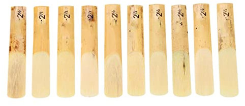 10er-Pack Kunststoffblätter für B-Klarinette, Stärke 2,5, mit Etui