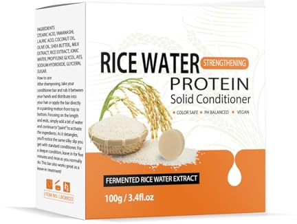 NAOLVE Reisshampoo Bar, Reiswasser Shampoo Bars, Rice Water for Hair Shampoo Bar, 2 in 1 Reiswasser-Shampoo- und Conditioner-Riegel, Anti-Haarausfall Reis Shampoo Bar,für Haarwachstum & Stärkung