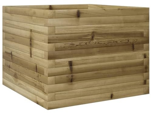 vidaXL Fioriera da Giardino 60x60x45,5 cm in Legno di Pino Impregnato, fioriera, fioriera da Patio, fioriera per Erbe, fioriera da Esterno, fioriera