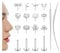 JeweBella Nasenstecker Chirurgenstahl für Damen 14K Vergoldet Labret Piercing Einstecken Flatback Ohrringe Set CZ Lippenpiercing Nostril Tragus Helix Piercing Ohr Schmuck 20G 18G 16G