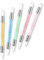 5Pcs Silicone Nail Tool Dual Tipped Nail Art Tools Silicone Nail Art Sculpture Pen Acrylic Nail Art Brushes Rhinestone Pen Nail Polish Carving Pen Nail Tool for Design French 3D Nail Pattern
